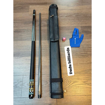 Combo Cơ bida Rhino full carbon đầu tẩy F1 clear. Rhino RC24 phiên bản mới
