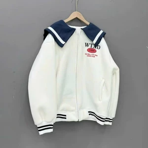 Áo sweater nam nữ thuỷ thủ 1994 phối sọc viền gấu,tay siêu hottrend 2025