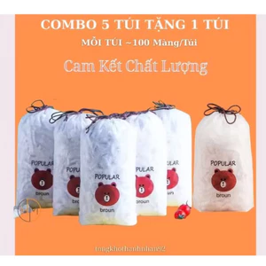 Giảm giá 60% Set 1000 Chiếc Màng Bọc Thực Phẩm Co Giãn Siêu Dai Có Chun, Túi Gấu Đựng Màng Bọc Đồ Ăn