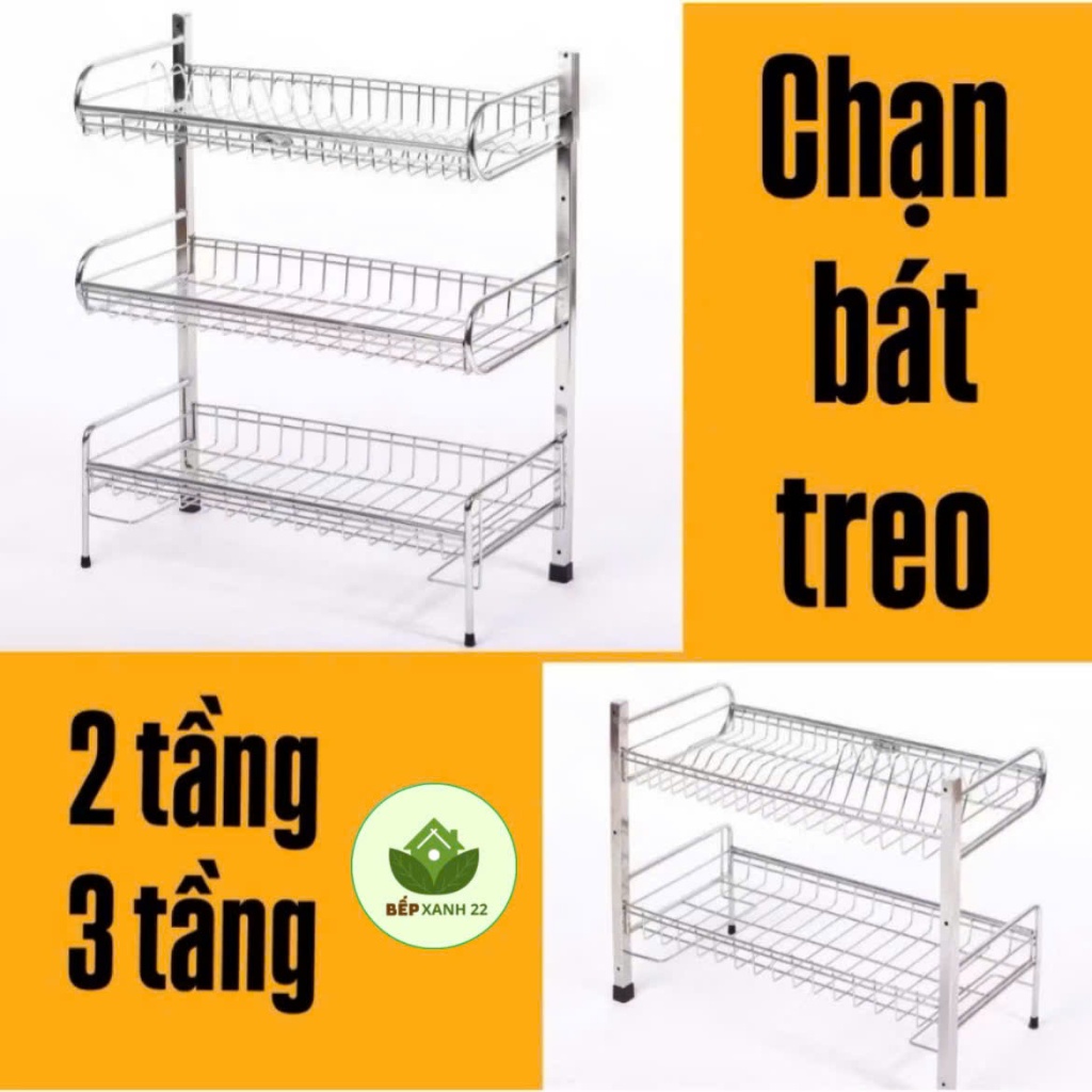 Trạn bát treo tường Inox 2 tầng, 3 tầng, giá úp bát treo tường hàng đẹp ...