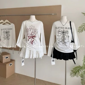 TRIANGLE - Eleven Shirt (Cân nhắc kỹ, return is not welcomed)- Áo thun dài tay mỏng phong cách Hàn Quốc