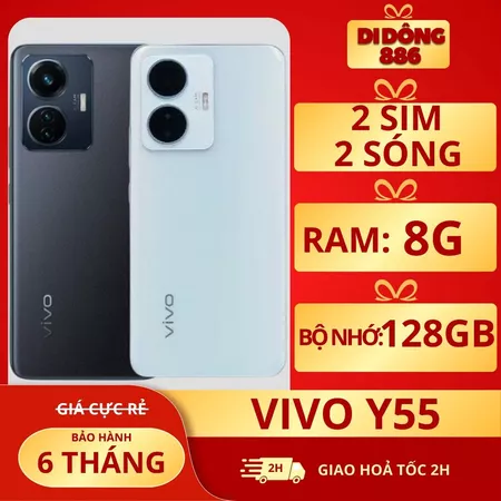 Điện thoại VIVO Y55 (8G/128gb) pin 5000mAh, điện thoại cũ giá rẻ bảo hành 6 tháng!
