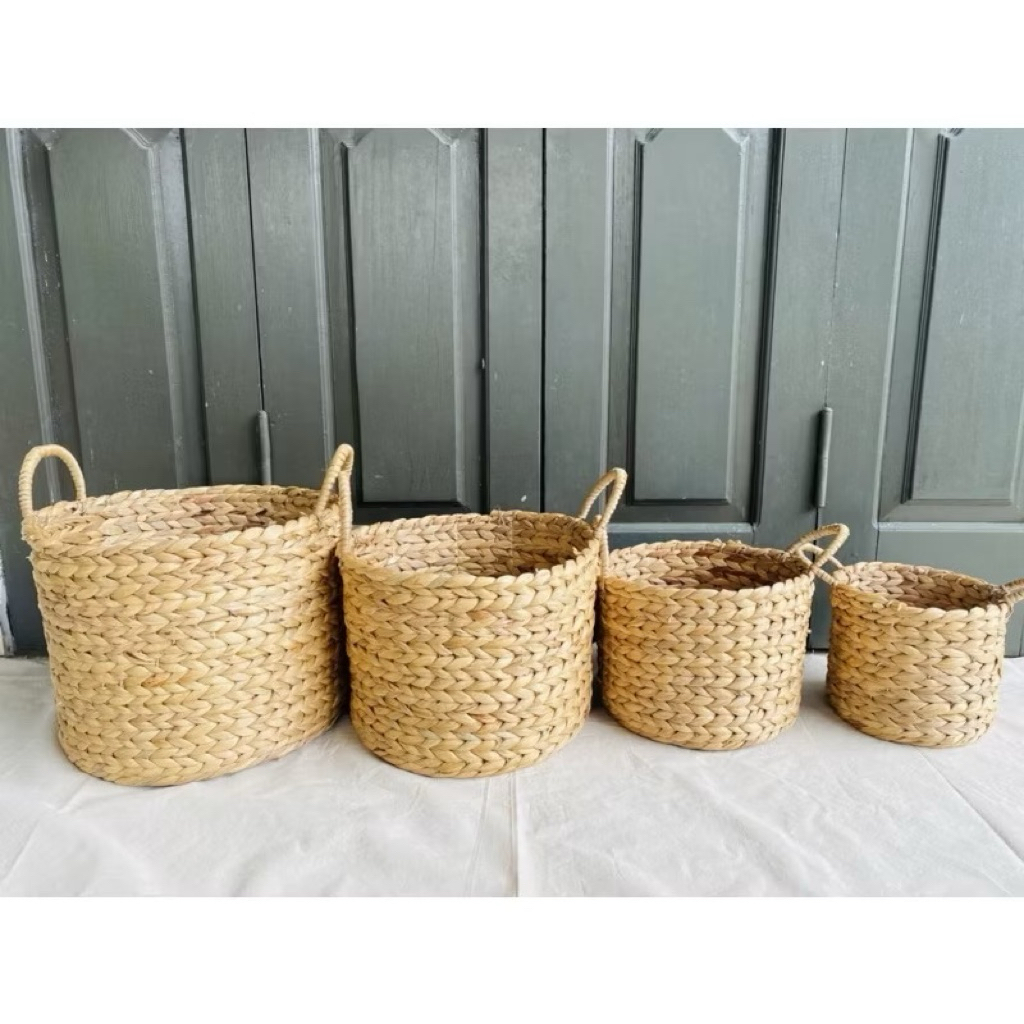 Giỏ lục bình đựng các loại vật dụng ,trang trí nhà cửa , giỏ đựng đồ đa năng , giỏ quần áo , giỏ cói,…