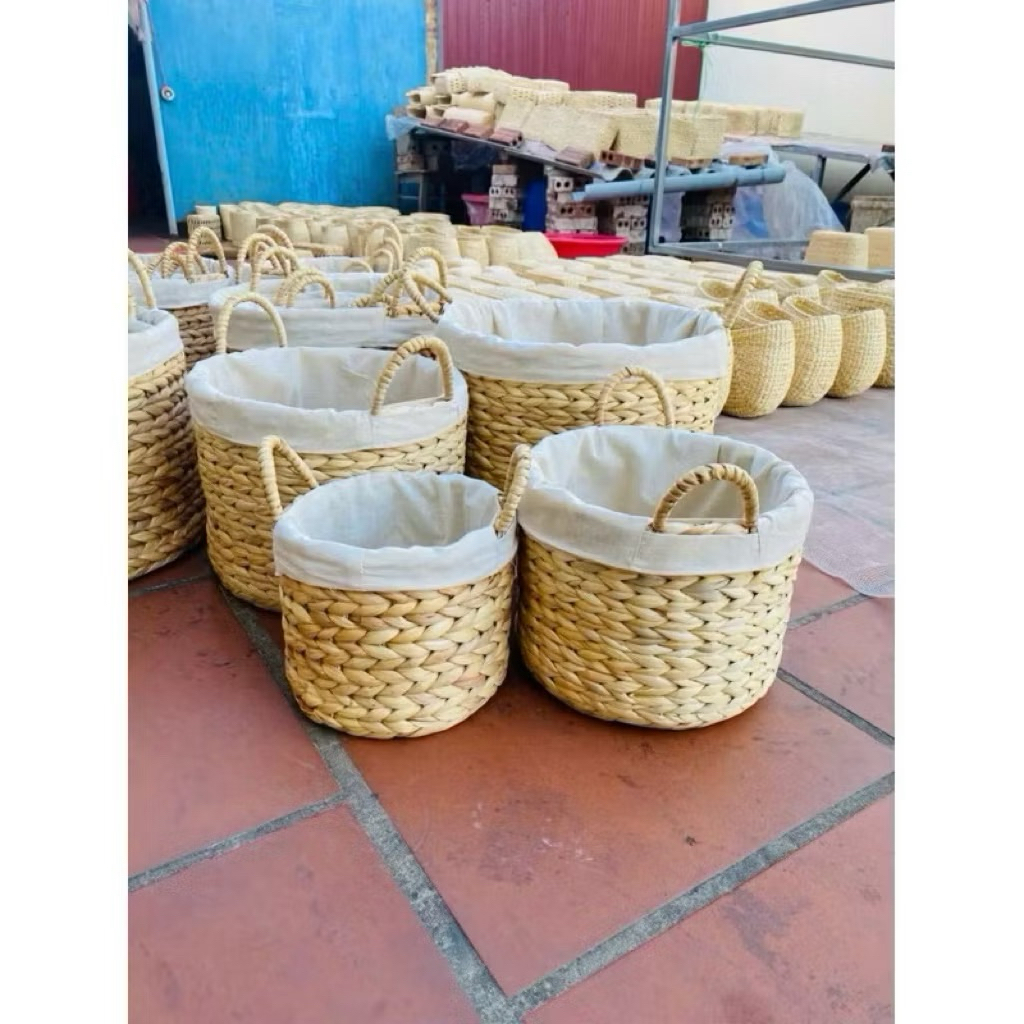 Giỏ lục bình đựng các loại vật dụng ,trang trí nhà cửa , giỏ đựng đồ đa năng , giỏ quần áo , giỏ cói,…