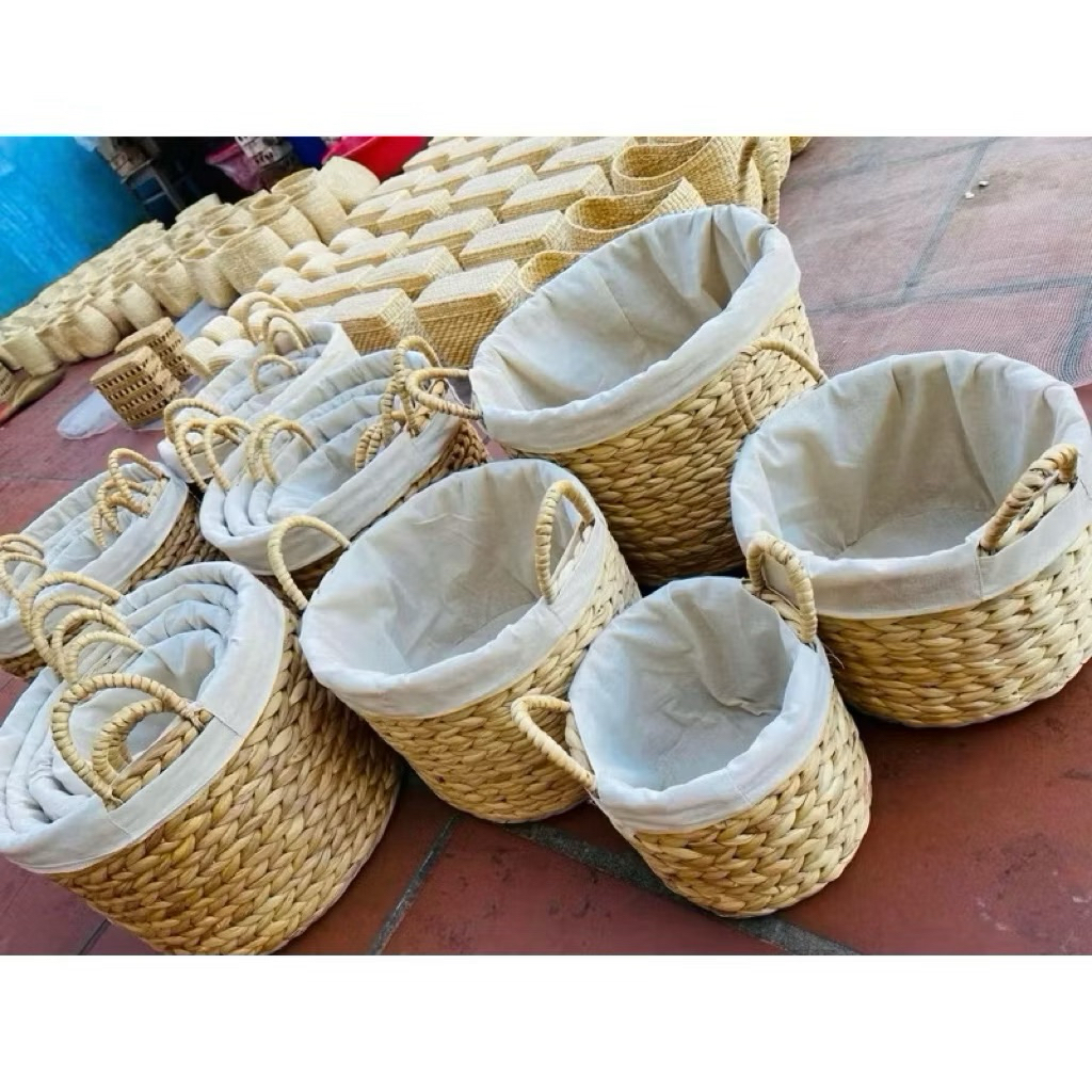 Giỏ lục bình đựng các loại vật dụng ,trang trí nhà cửa , giỏ đựng đồ đa năng , giỏ quần áo , giỏ cói,…