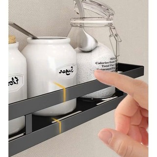 Giá Đựng Gia Vị Nhà Bếp Dán Tường Không Cần Khoan Đục Bằng Thép Không Rỉ,Kệ Đựng Gia Vị Nhà Bếp