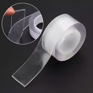 Băng dính Nano 2 mặt trong suốt dính siêu chắc chắn, miếng dán tường đa năng cho nhiều vật dụng tiện lợi.