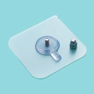 Miếng dán tường kèm đinh ốc vít treo tranh ảnh, kệ đồ đa năng không cần khoan đục.