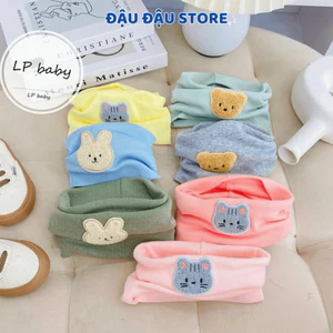Set 3 Khăn Ống Quàng Cổ Chất Zip Cotton Len Co Giãn 4 Chiều Mềm Mại, Thoải Mái Cho Bé Từ 1-6 Tuổi - Đậu Đậu Store