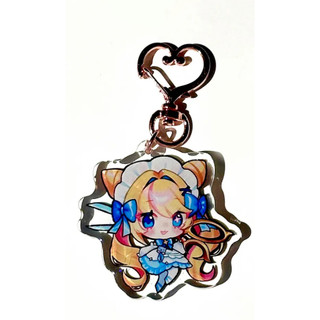 TFT Chibis Acrylic Keychain | Jhin, Aurora, Gwen, Poro | League of Legends Glitter Charms