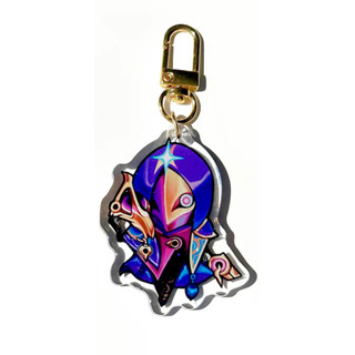 TFT Chibis Acrylic Keychain | Jhin, Aurora, Gwen, Poro | League of Legends Glitter Charms