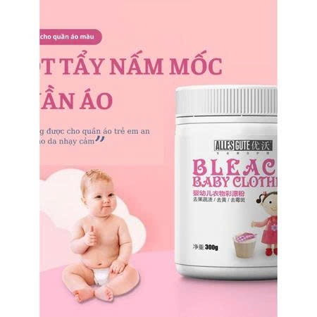 Combo Bột Tẩy Nấm Mốc Vết Bẩn Quần Áo Trắng, Bột Tẩy Quần Áo Màu Hiệu Quả Không Mùi An Toàn Cho Bé 300g Mẫu Mới 2025