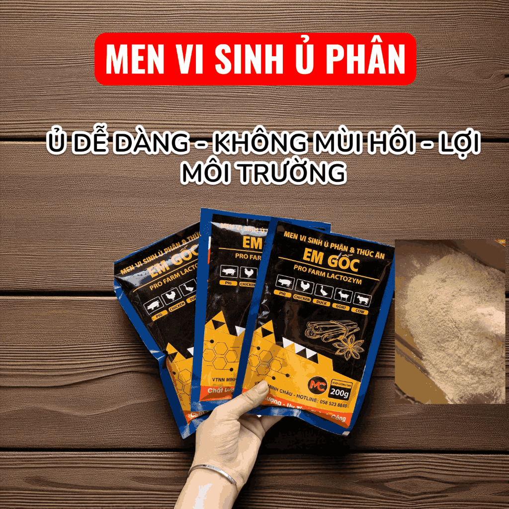 [Freeship Xtra] Men Vi Sinh Ủ Phân EM VN