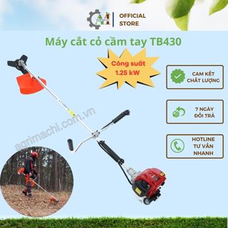 Máy cắt cỏ đeo vai TB430 – động cơ 2 thì 43cc, công suất 1.25kW, cắt khỏe, bền bỉ_ Agrimachi