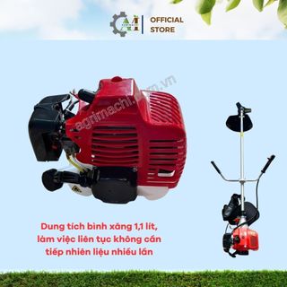 Máy cắt cỏ đeo vai TB430 – động cơ 2 thì 43cc, công suất 1.25kW, cắt khỏe, bền bỉ_ Agrimachi