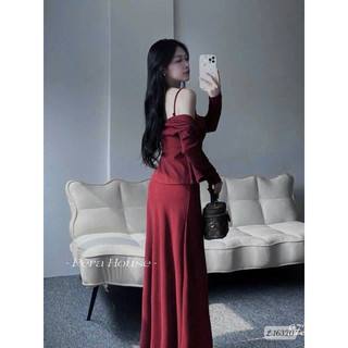 SÉT VÁY ĐỎ MIX CADIGAN