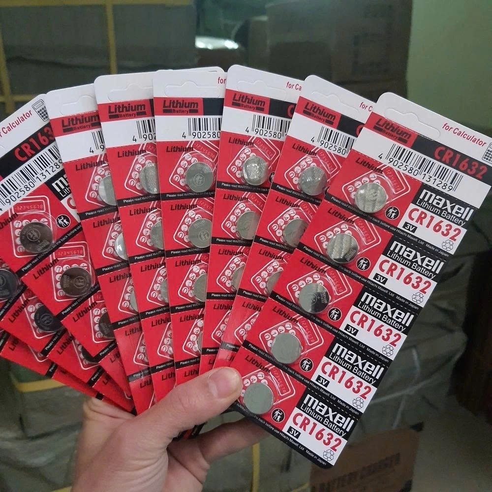 Pin Cảm Biến Áp Suất Lốp Ô Tô CR1632 3V Chính Hãng Nhật Bản Độ Bền Cao Dùng Lâu Pin Maxell Cr1632 Full Box