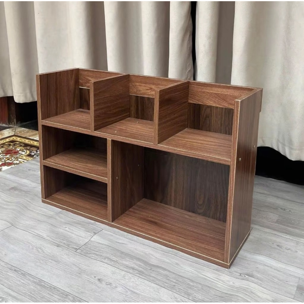 Kệ Sách Gỗ Đa Năng, Kệ Sách Để Bàn, Đựng Hồ Sơ Tài Liệu, Decor Phòng Học