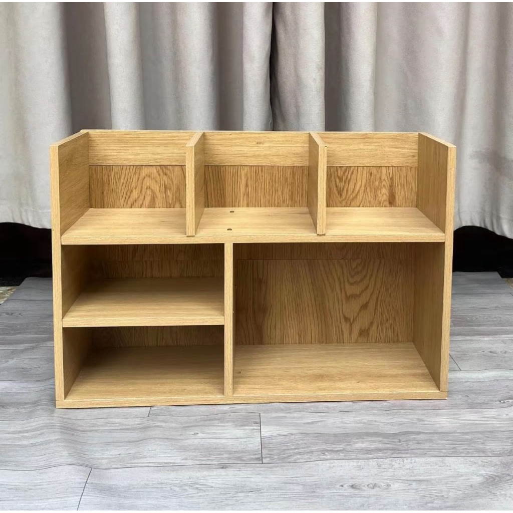 Kệ Sách Gỗ Đa Năng, Kệ Sách Để Bàn, Đựng Hồ Sơ Tài Liệu, Decor Phòng Học