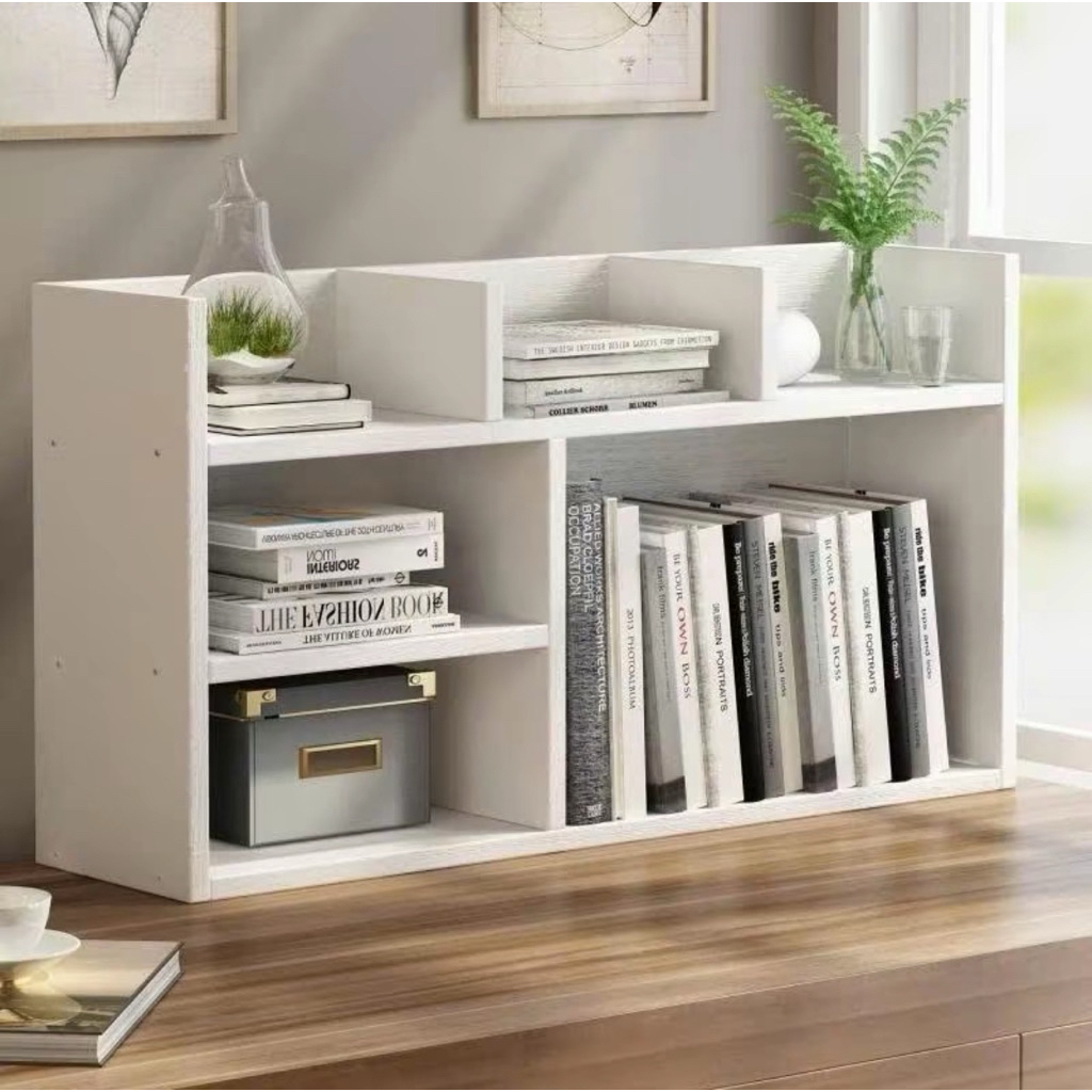 Kệ Sách Gỗ Đa Năng, Kệ Sách Để Bàn, Đựng Hồ Sơ Tài Liệu, Decor Phòng Học