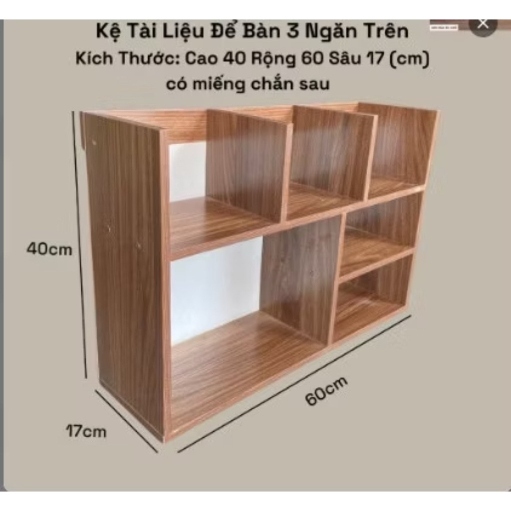 Kệ Sách Gỗ Đa Năng, Kệ Sách Để Bàn, Đựng Hồ Sơ Tài Liệu, Decor Phòng Học