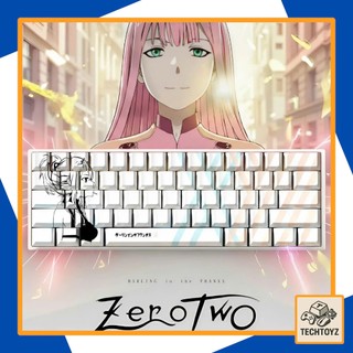 [ Xuyên Led ] Bộ Keycaps Zero Two - PBT Double Shot, DyeSub - Cherry Profile
