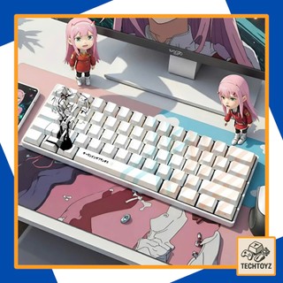 [ Xuyên Led ] Bộ Keycaps Zero Two - PBT Double Shot, DyeSub - Cherry Profile