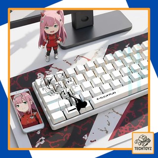 [ Xuyên Led ] Bộ Keycaps Zero Two - PBT Double Shot, DyeSub - Cherry Profile