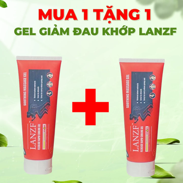 (MUA 1 TẶNG 1) Gel Xoa Bóp Xương Khớp LANZF - Gel Phục Hồi, Giảm Đau Khớp, Nhức Đầu Gối, Cổ, Vai Gáy, Thư Giãn Cơ Bắp