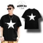 Áo Thun Cổ Tròn In Hình Ngôi Sao Keeshy Unisex Form Oversize Chất Cotton 2 Chiều Chuẩn Cao Cấp Mịn Nam Nữ