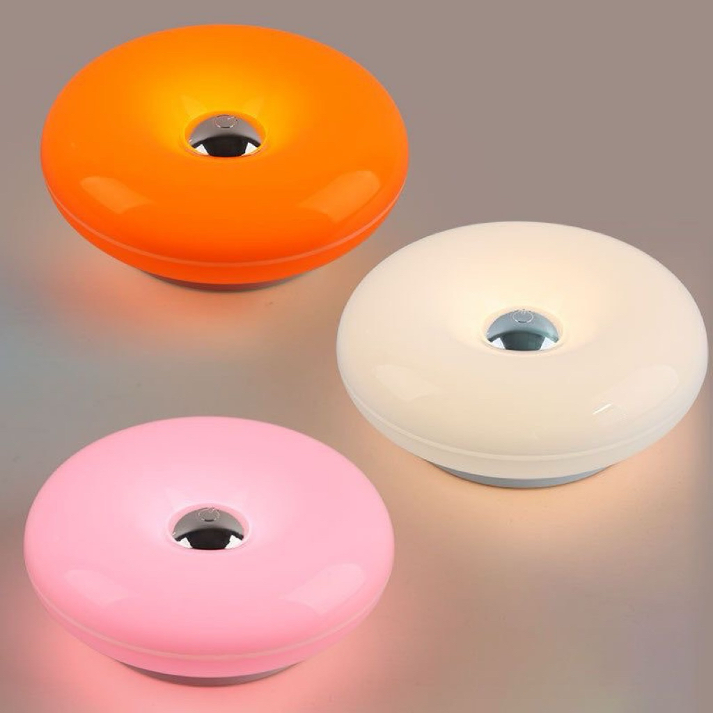 (Sẵn Cam) Đèn ngủ, đèn trang trí phong cách ins thiết kế kiểu dáng bánh donut | BigBuy360 - bigbuy360.vn
