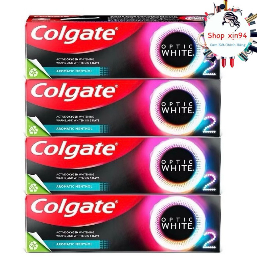 (Hàng Chính Hãng) Kem đánh răng Colgate Optic White O2 trắng răng với ...