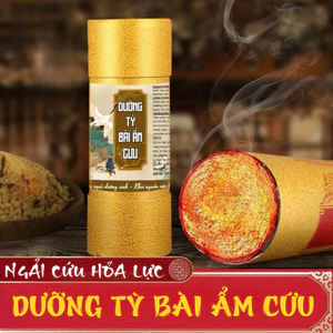 Điếu xông ngải cứu "Dưỡng tỳ bài ẩm cứu" CALEN bài ẩm, cân bằng tỳ vị, hỗ trợ các vấn đề tiêu hóa ống (20x7cm)