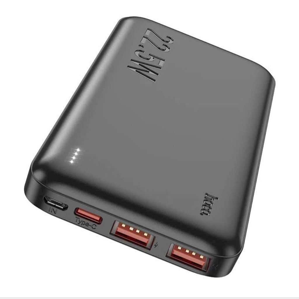 Sạc dự phòng hoco J101 10000mah siêu mỏng thời trang, sạc nhanh USB 22,5W & Type-c 20W