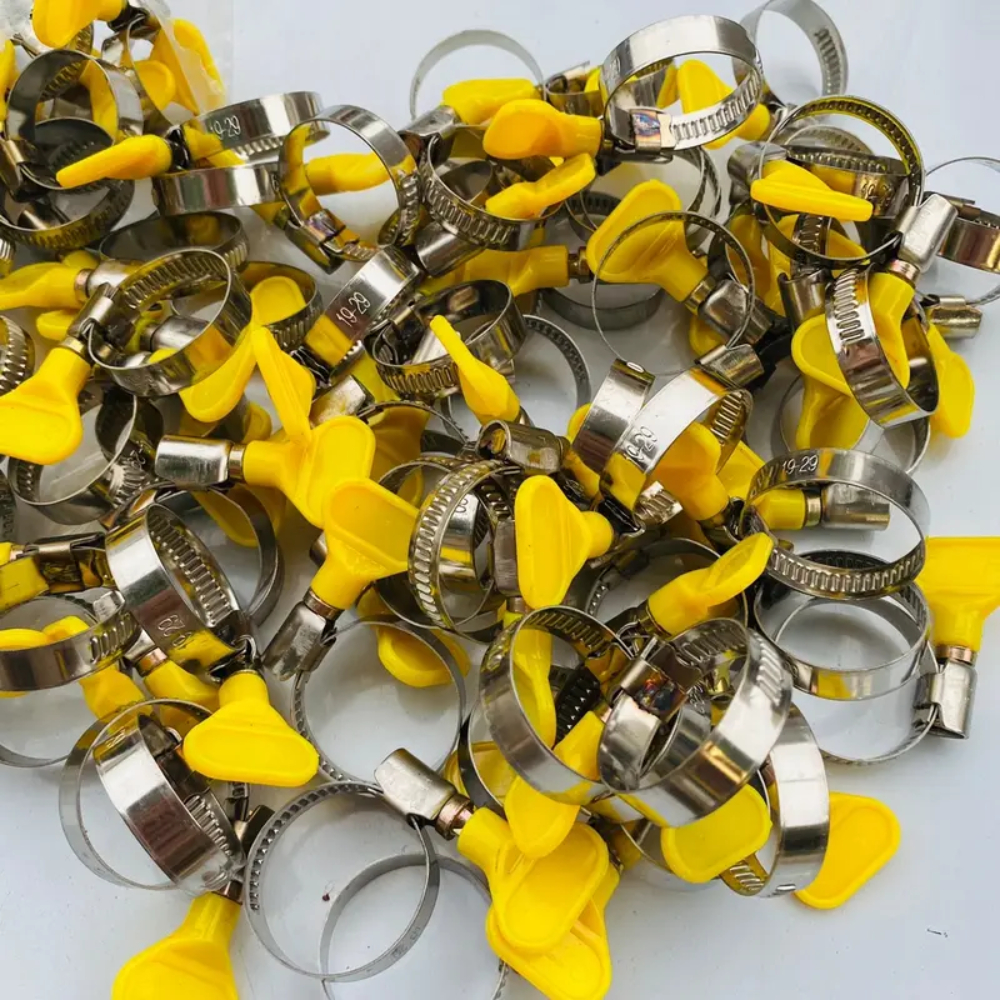 Combo 20 chiếc đai xiết ống Cổ dê ống nước, cổ xiết ống, đai xiết, kẹp đầu ống - 19x29 - INOX