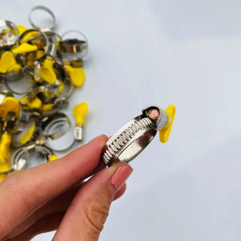 Combo 20 chiếc đai xiết ống Cổ dê ống nước, cổ xiết ống, đai xiết, kẹp đầu ống - 19x29 - INOX