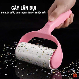 Combo 5 cây lăn bụi quần áo kèm 6 lõi thay thế nhỏ gọn tiện lợi Dust Paper