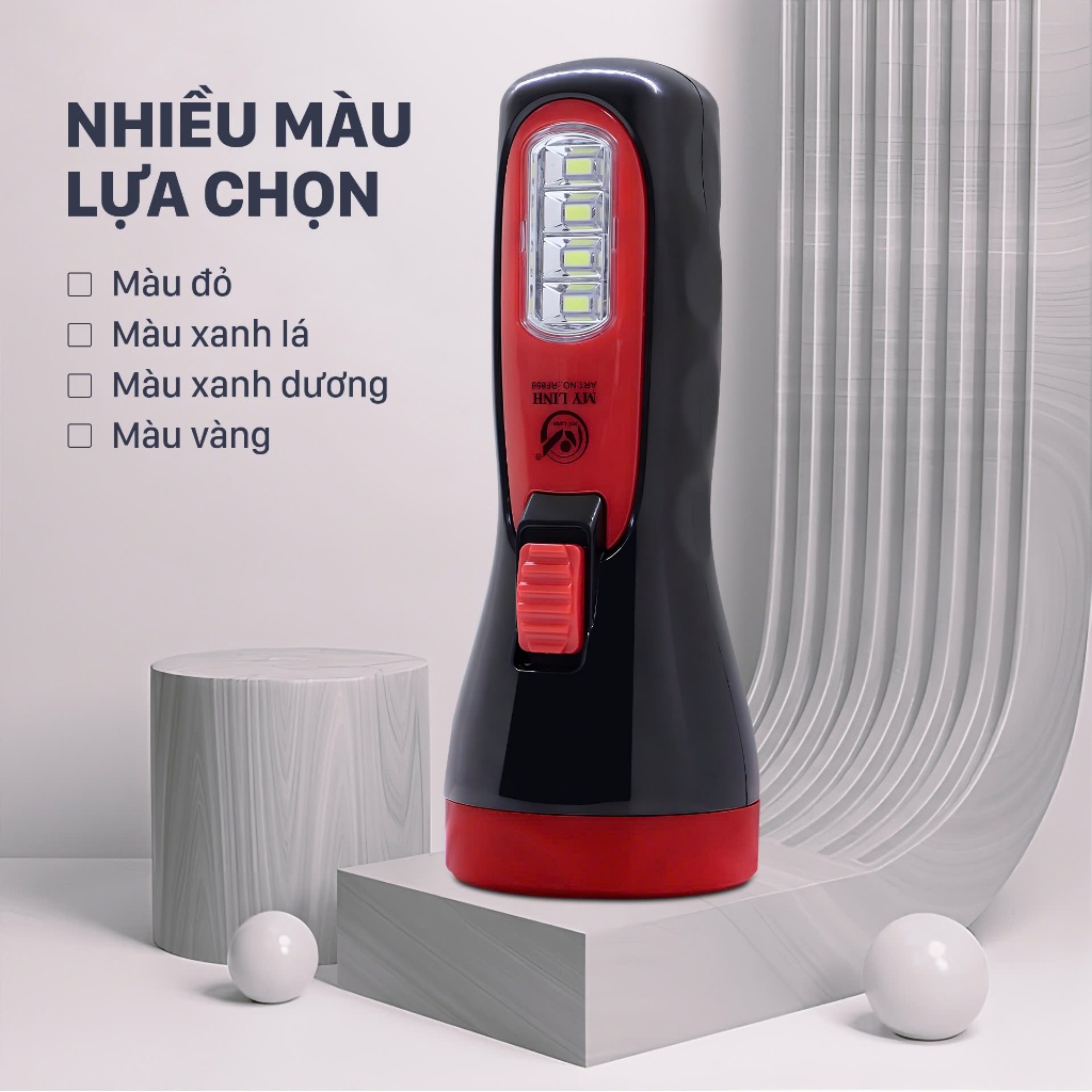 Đèn pin cầm tay hiệu Mỹ Linh - RF 85B, hoạt động bằng pin nhỏ gọn, siêu sáng