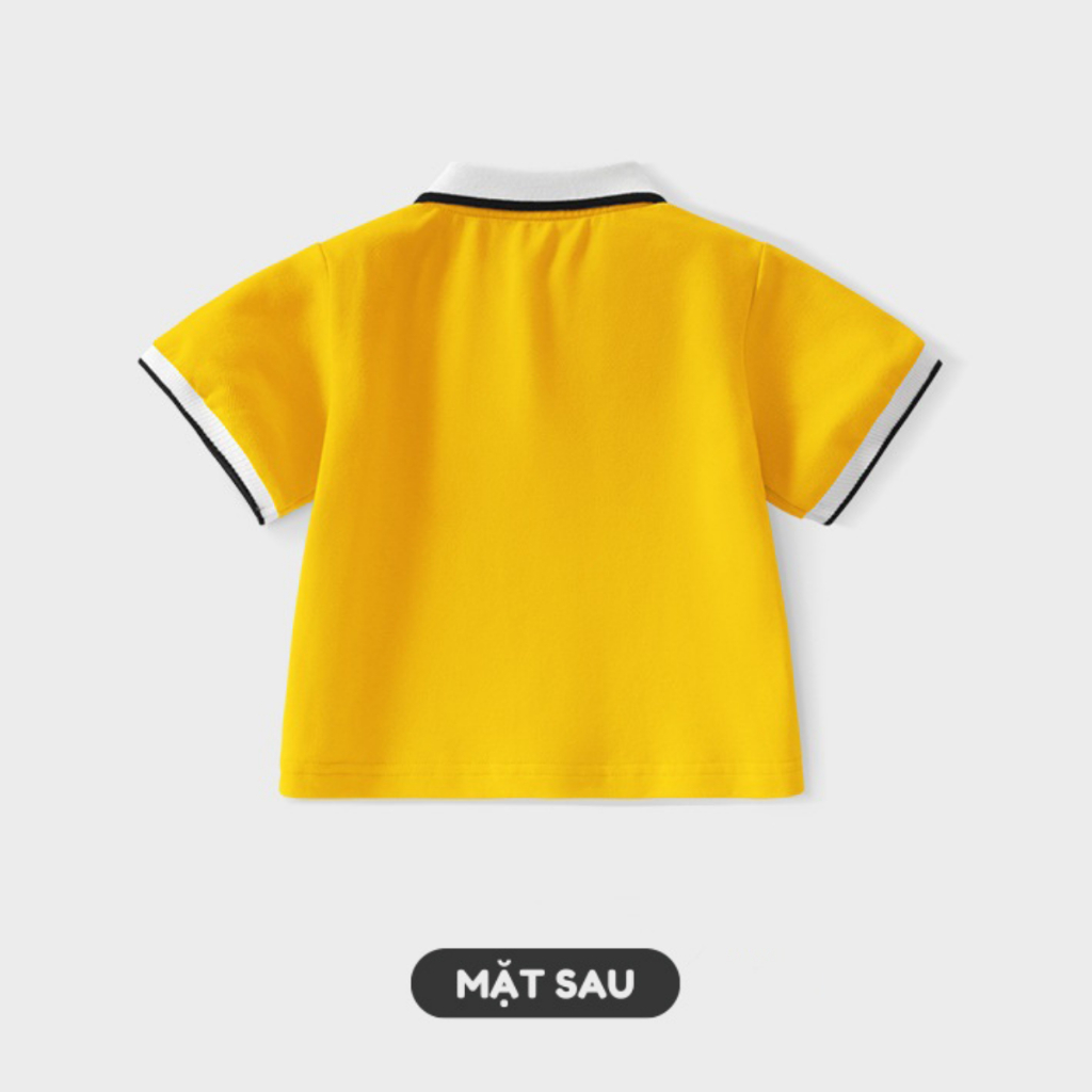 Áo POLO bé gái KUROMI BETOP hình in dễ thương, chất COTTON mềm mịn co giãn tốt, thoải mái đi học đi chơi