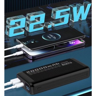 (Có 3C) Pin dự phòng Sendem PH80 10000mA sạc nhanh TypeC PD 20W & USB 22.5W - Màn hình % pin