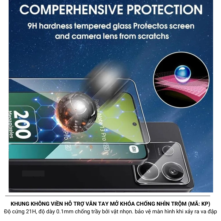 [Dùng vân tay] Cường Lực Tự Dán Chống Nhìn Trộm ViVo V30 V40 V50 V60 lite Y29 Y28 Y03 Y39 Y21 Y21s Y36 Y20s Y17s Y22s