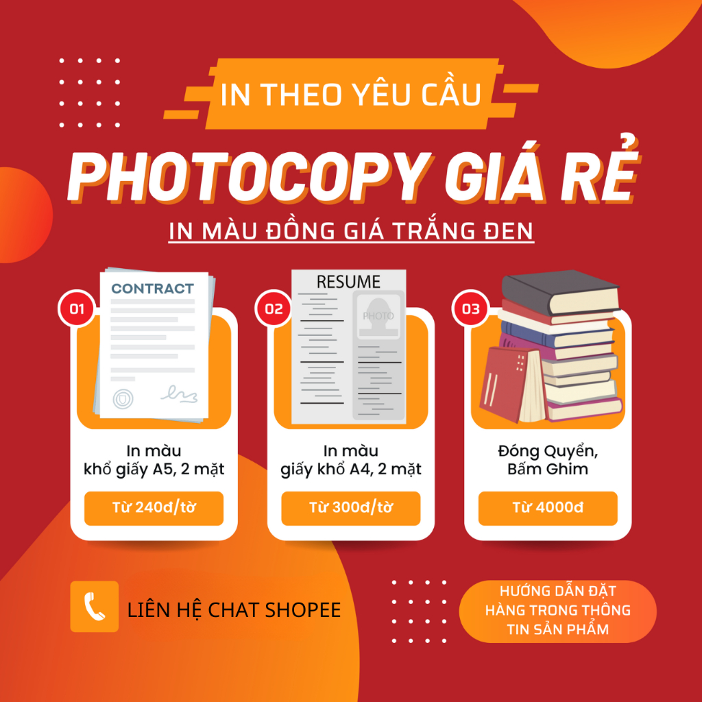 IN TÀI LIỆU MÀU A5, A4