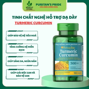 Viên Uống Hỗ Trợ Dạ Dày Tinh Chất Nghệ Puritan's Pride Turmerin Curcumin