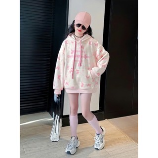 Áo Hoodie bé gái Studio Mine, Áo khoác nỉ thu đông cho bé gái fom rộng chất vải nỉ bông ấm áp mềm mịn hình in dễ thương