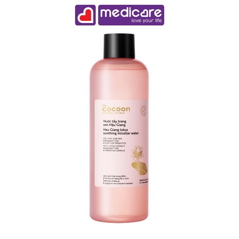Nước tẩy trang THE COCOON sen hậu giang 500ml