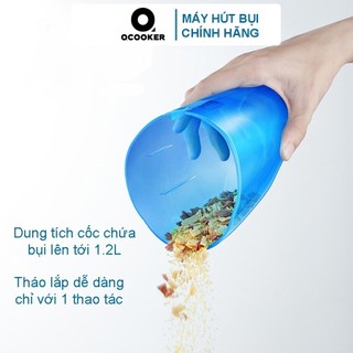 [Tặng Bộ 9 Đầu Hút] Máy hút bụi cầm tay Qcooker 18000Pa, công suất 650W BẢN QUỐC TẾ, Hút sạch lông tóc, bụi mịn