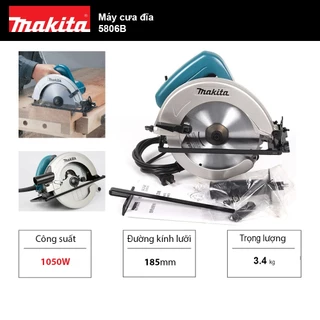 185mm Máy cưa đĩa 1050W Makita 5806B | Makita Việt Nam
