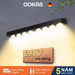 OOKAS Đèn tường năng lượng mặt trời LED,đèn tường ngoài trời,Trang trí sân vườn