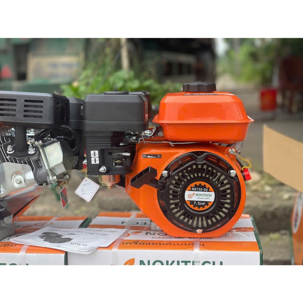 Động cơ xăng nokiteck thái lan 7.5hp hoạt động mạnh mẽ sử dụng đa năng - Đầu nổ chạy xăng