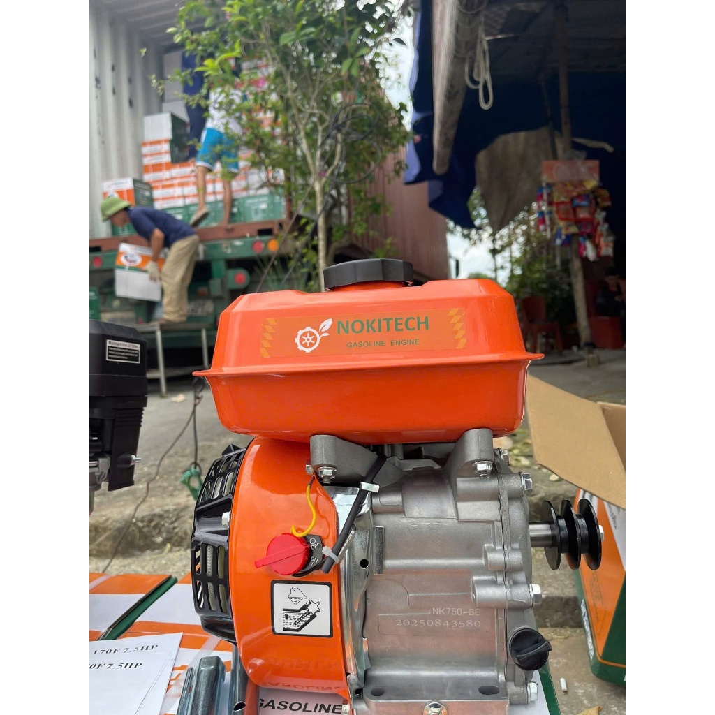 Động cơ xăng nokiteck thái lan 7.5hp hoạt động mạnh mẽ sử dụng đa năng - Đầu nổ chạy xăng